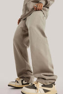 Heavyweight Relaxed Straight Sweatpants - Camel
