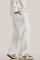 Heavyweight Relaxed Straight Sweatpants - White