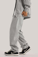 Heavyweight Relaxed Straight Sweatpants - Flower Gray