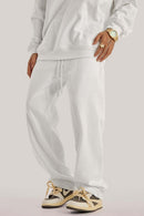 Heavyweight Relaxed Straight Sweatpants - White