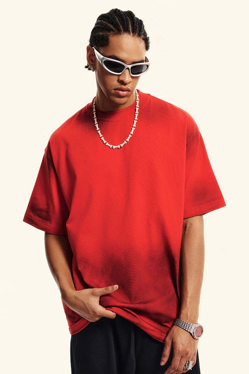 Distressed Sorona Performance Tee - Red