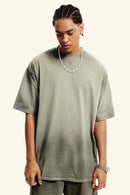 Distressed Sorona Performance Tee - Gray Brown