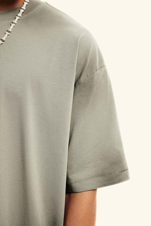 Distressed Sorona Performance Tee - Gray Brown