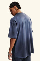 Distressed Sorona Performance Tee - Haze Blue
