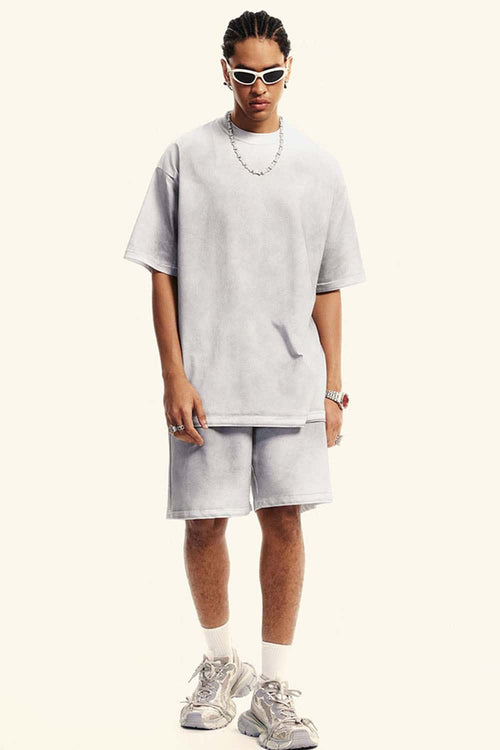 Distressed Sorona Performance Tee - Teeth White