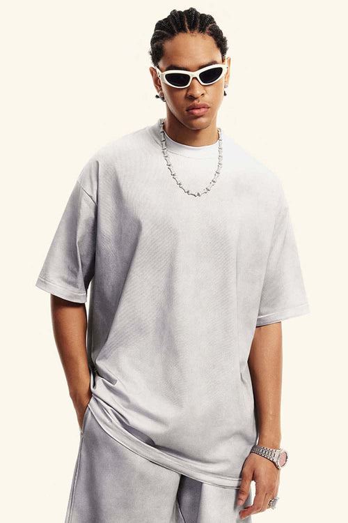 Distressed Sorona Performance Tee - Teeth White