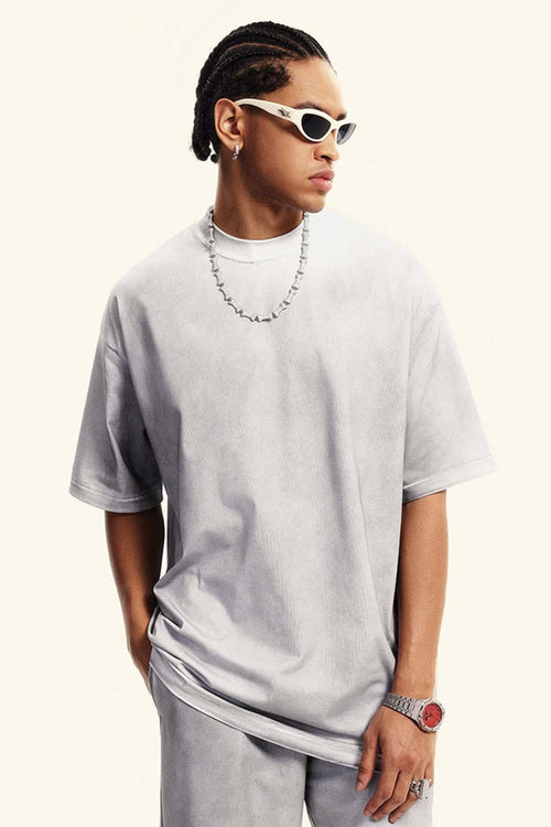 Distressed Sorona Performance Tee - Teeth White