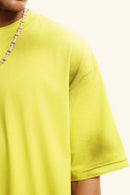 Distressed Sorona Performance Tee - Lemon Yellow