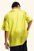 Distressed Sorona Performance Tee - Lemon Yellow