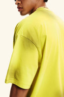 Distressed Sorona Performance Tee - Lemon Yellow