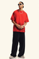 Distressed Sorona Performance Tee - Red