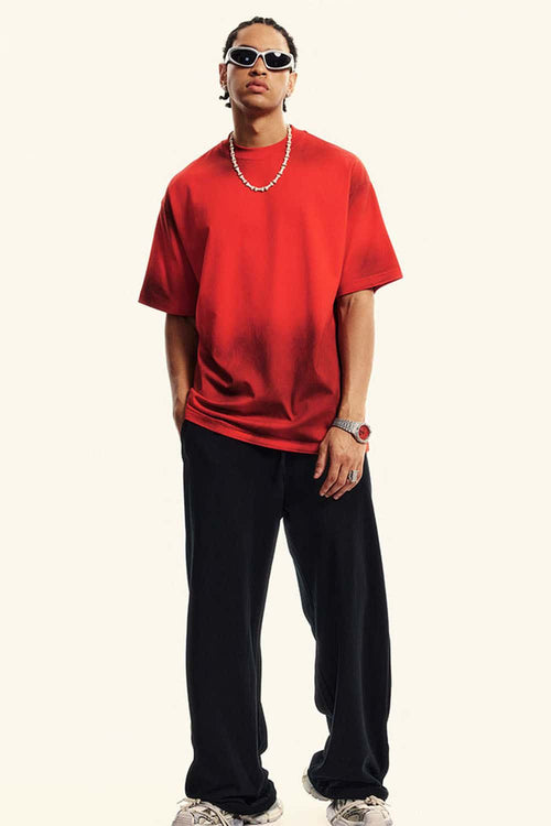 Distressed Sorona Performance Tee - Red