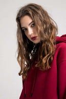 Essential Heavyweight Fleece Hoodie - Dark Red