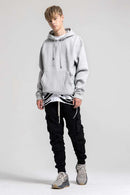 Essential Heavyweight Fleece Hoodie - Flower Gray