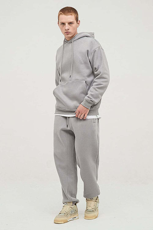 Essential Heavyweight Fleece Hoodie - Light Gray