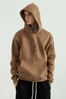 Essential Heavyweight Fleece Hoodie - Brown