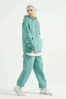 Essential Heavyweight Fleece Hoodie - Middle Cyan