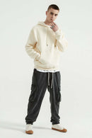 Essential Heavyweight Fleece Hoodie - Cream Apricot