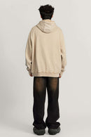 Men's Heavyweight Washed Graphic Hoodie - Khaki