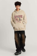 Men's Heavyweight Washed Graphic Hoodie - Khaki