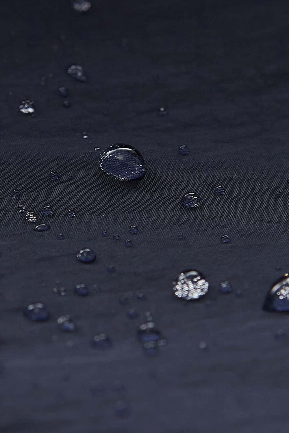 Waterproof Multi-Pocket Wide-Leg Cargo Pants in Navy Blue - fabric texture close-up