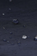 Waterproof Multi-Pocket Wide-Leg Cargo Pants in Navy Blue - fabric texture close-up