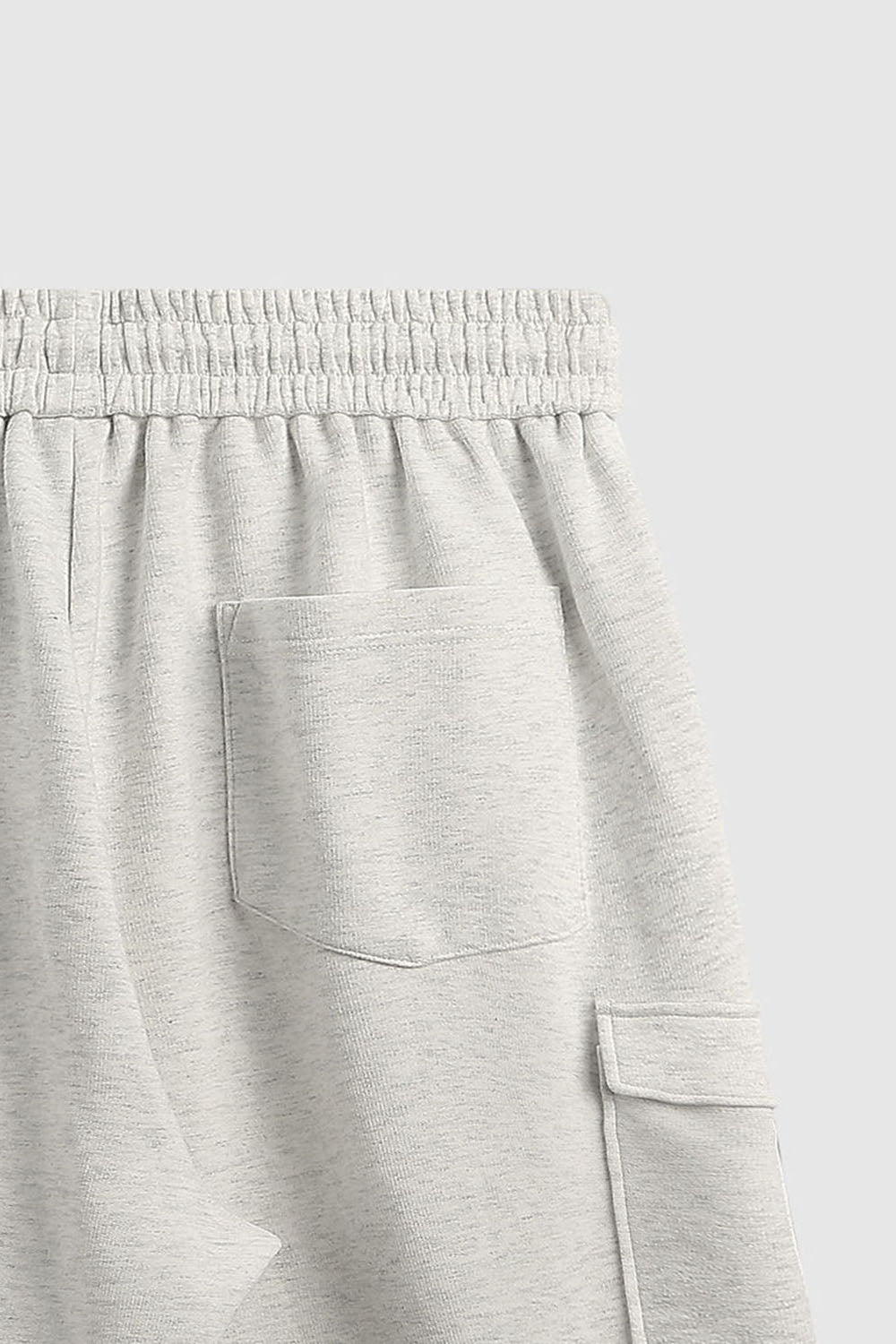 Men's Brushed Fleece Hip-Hop Shorts with Multiple Pockets