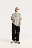 Detachable Multi-Pocket Utility Cargo Pants - Black