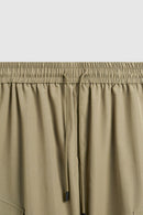 Detachable Multi-Pocket Utility Cargo Pants - Khaki