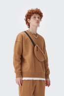 Heavyweight Brushed Fleece Crewneck - Brown