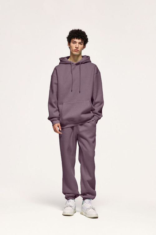 Heavyweight Fleece Joggers - Smoky Purple