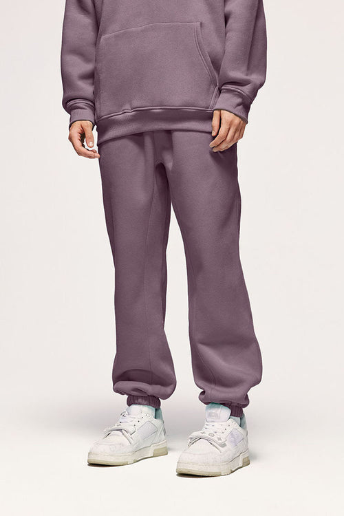 Heavyweight Fleece Joggers - Smoky Purple