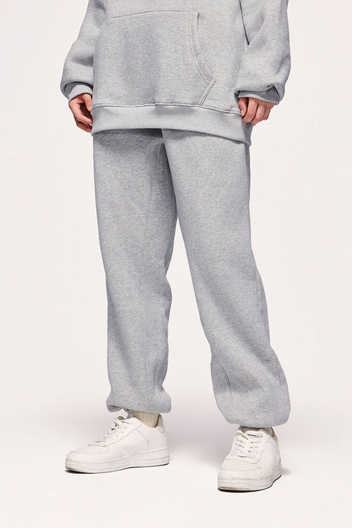 Heavyweight Fleece Joggers - Light Gray