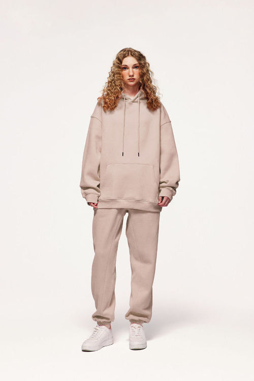 Heavyweight Fleece Joggers - Grayish Pink