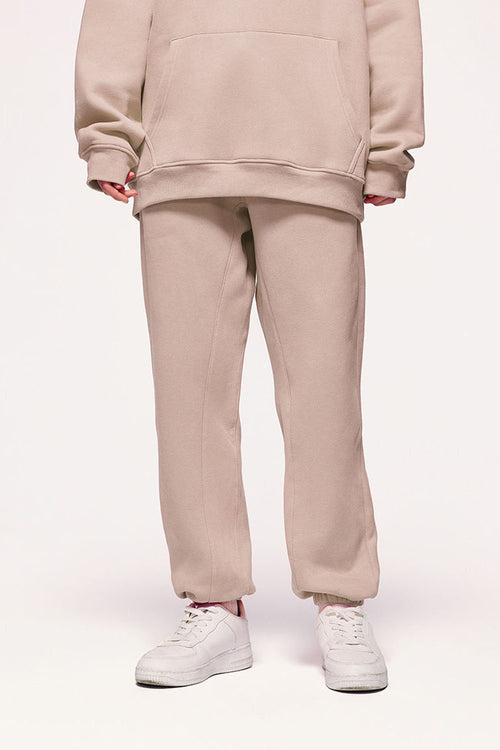 Heavyweight Fleece Joggers - Grayish Pink