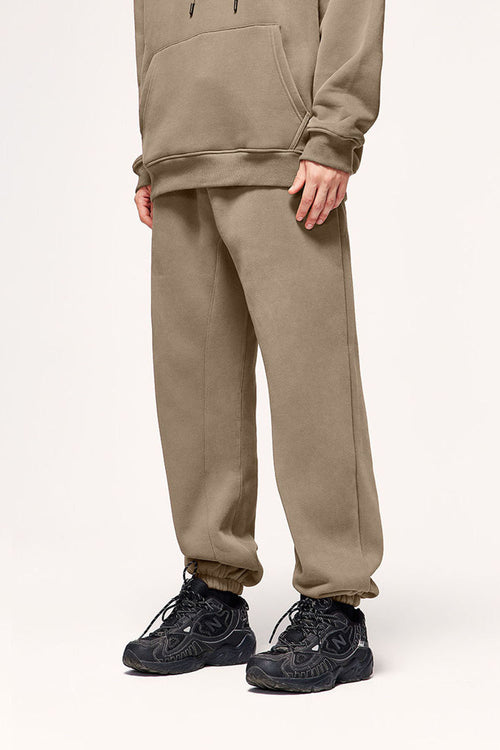 Heavyweight Fleece Joggers - Brown