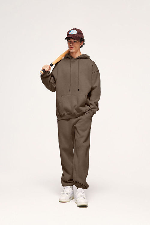 Heavyweight Fleece Joggers - Coffee