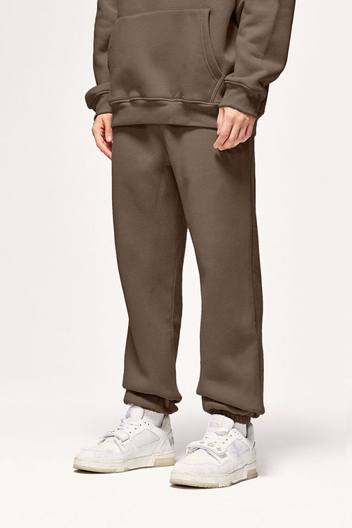 Heavyweight Fleece Joggers - Coffee