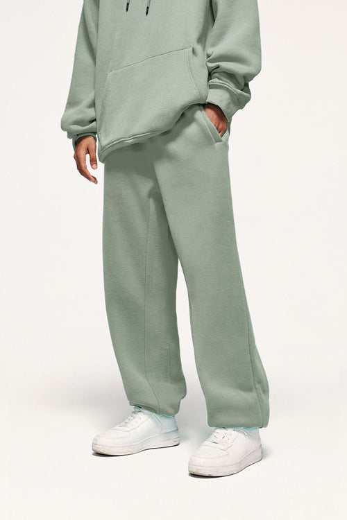 Heavyweight Fleece Joggers - Grayish Green