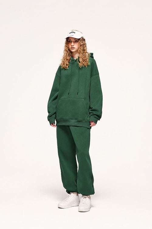 Heavyweight Fleece Joggers - Blackish Green