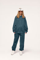Heavyweight Fleece Joggers - Blueish Green