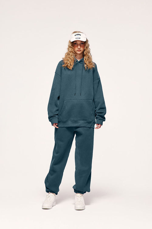 Heavyweight Fleece Joggers - Blueish Green