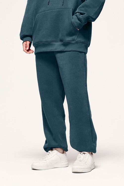 Heavyweight Fleece Joggers - Blueish Green