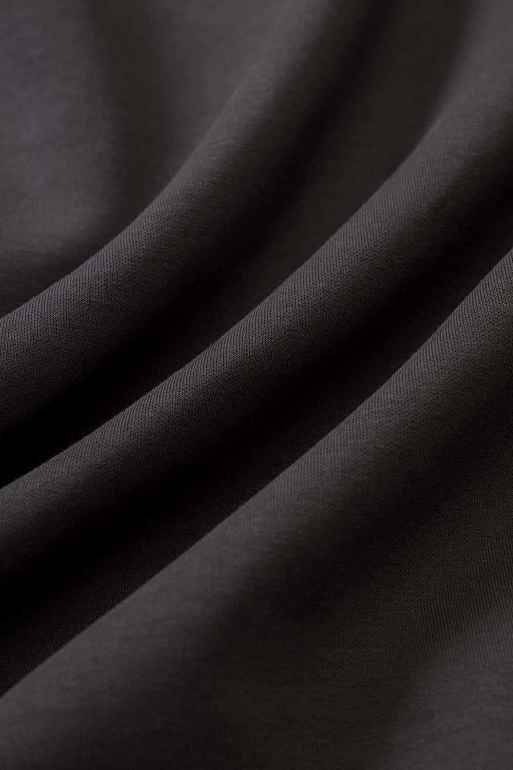 Waterproof Windproof Scuba-Knit Hooded Jacket in Dark Gray - fabric texture close-up