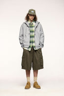 Modern Heritage Fleece Zip-Up Hoodie - Flower Gray