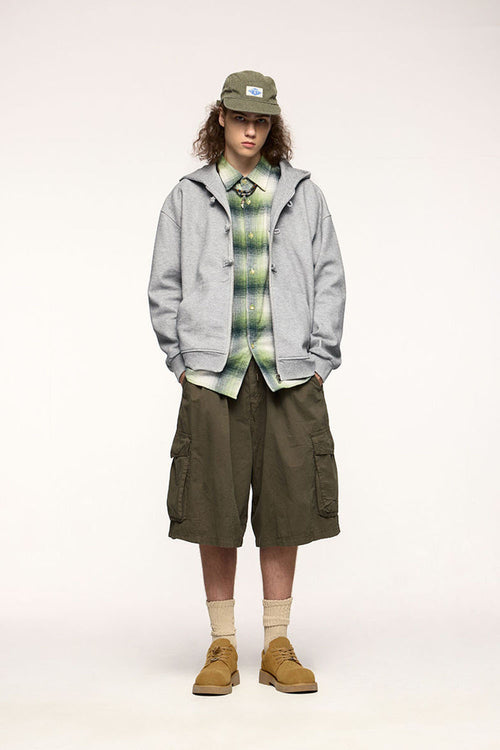 Modern Heritage Fleece Zip-Up Hoodie - Flower Gray