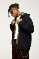 Modern Heritage Fleece Zip-Up Hoodie - Black