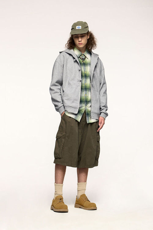 Modern Heritage Fleece Zip-Up Hoodie - Flower Gray