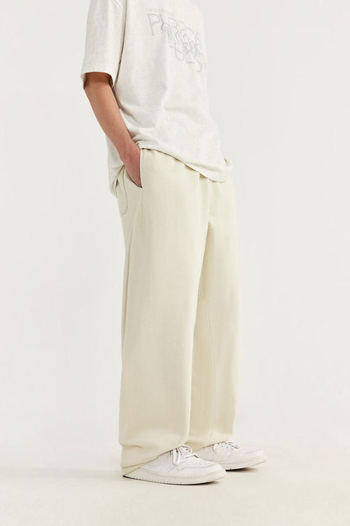 Heavyweight Straight-Leg Sweatpants - Rice Apricot