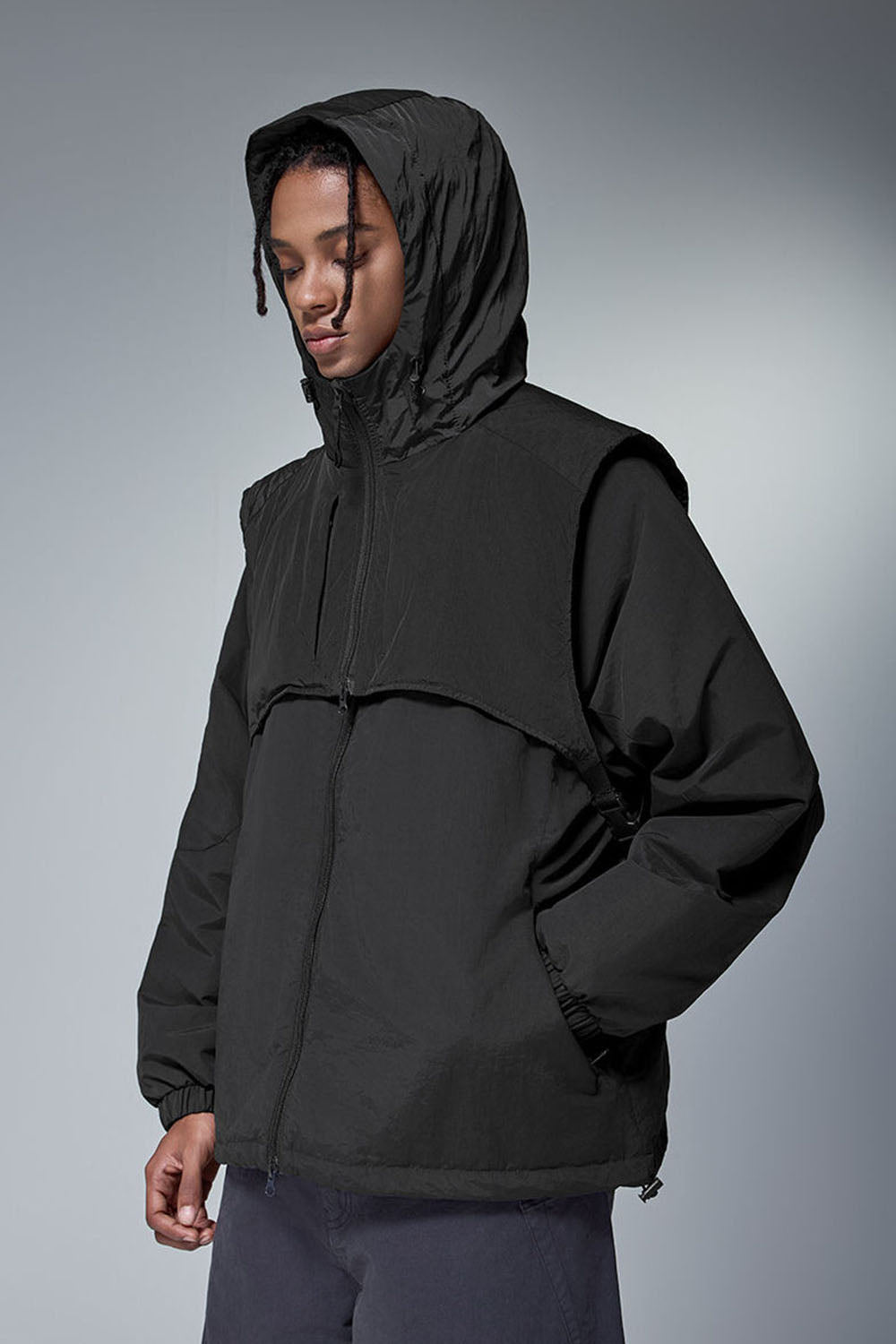 Men's 90 Down Waterproof Two-Piece Down Warm Jacket